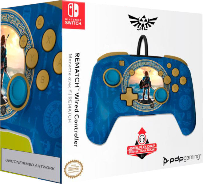 Mando Nintendo Switch Pdp Rematch Zelda Hyrule Blue - Edición especial Mando Nintendo Switch Pdp Rematch Zelda Hyrule Blue - Edición especial